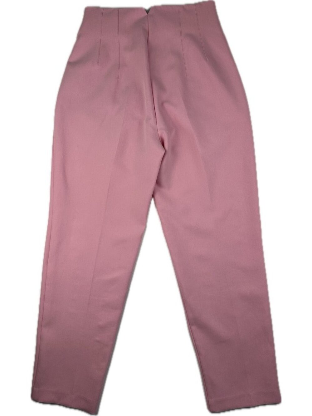 Zara Womens High Waisted Tapered Trousers Tailored Dress Pants Small Pink - Picture 3 of 11